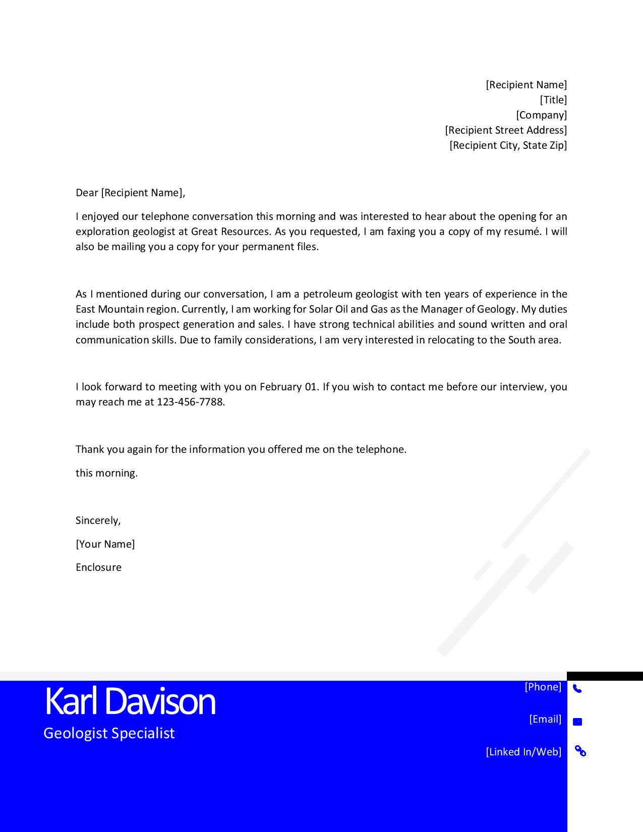 Cover Letter Template Download 101 Business Letter