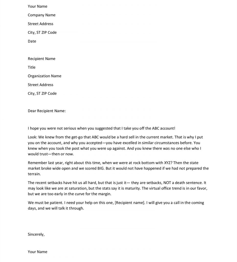 Motivation Letter To Employee | 101Business Letter