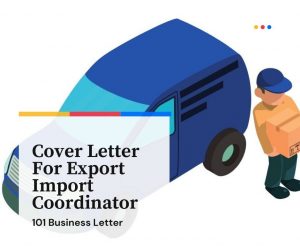 cover letter for export import coordinator