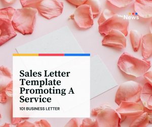 sales letter template promoting a service