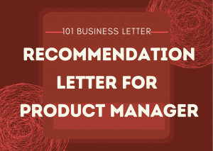 recommendation letter for product manager