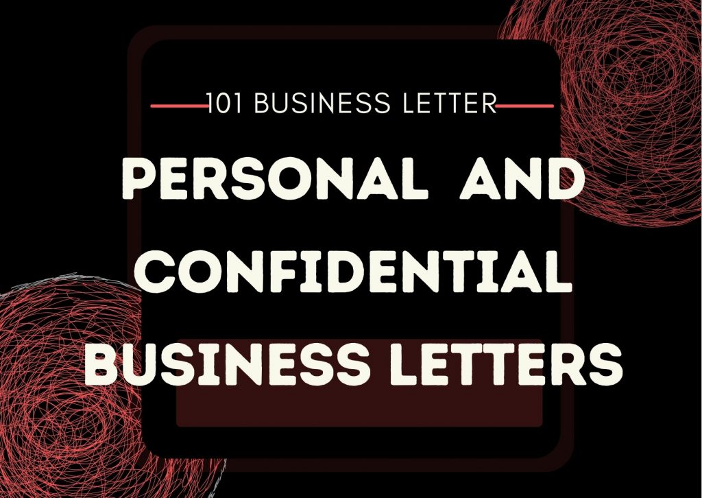 personal and confidential business letters