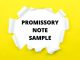 promissory note sample