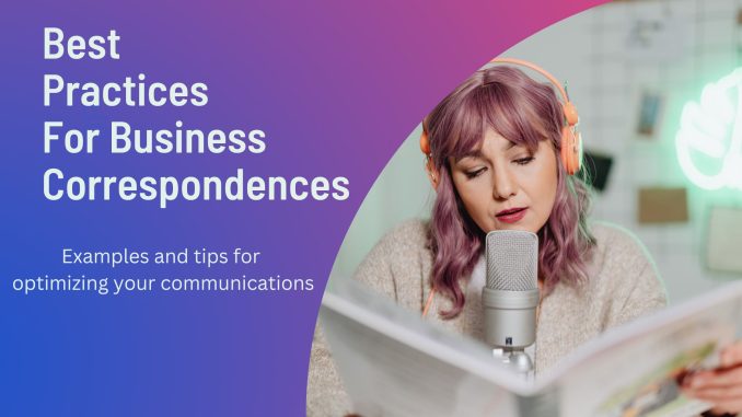 best practices for business correspondences