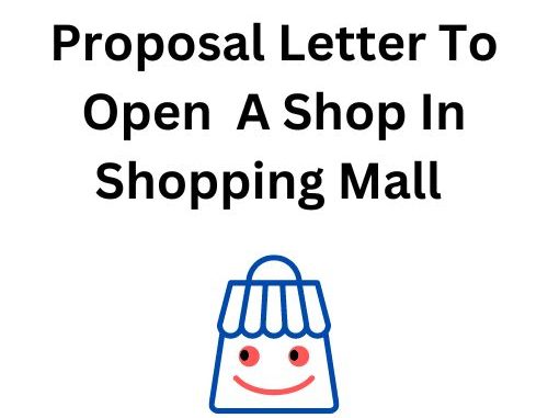 proposal letter to open a shop in shopping mall