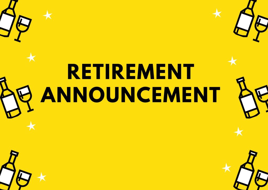 retirement announcement