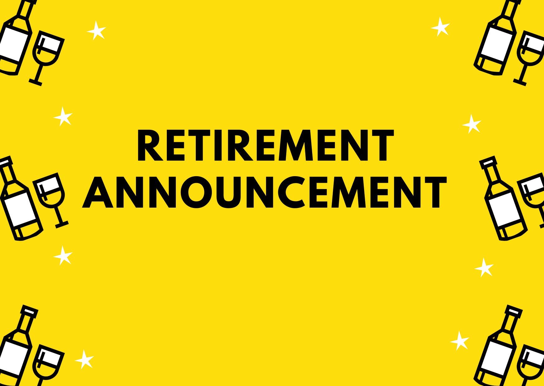retirement announcement