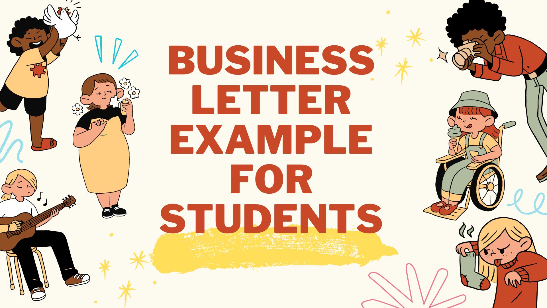 business letter example for students